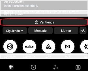 Tienda de Instagram Shopping.