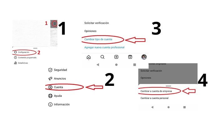 Cambiar a cuenta empresa Instagram para abrir tienda.