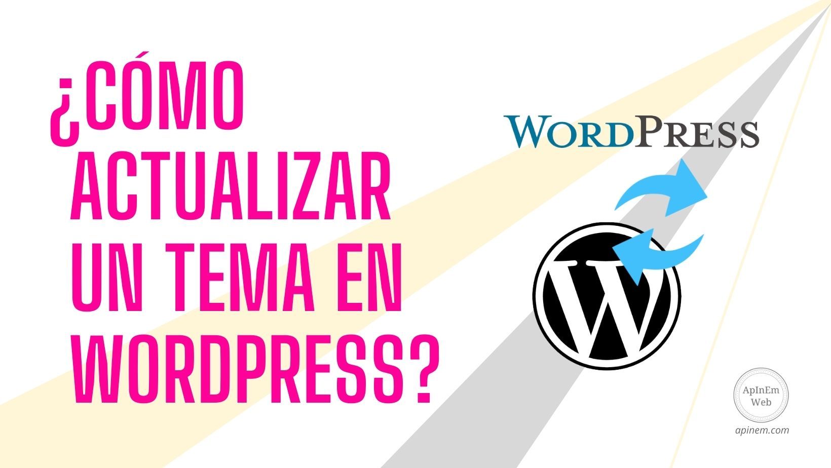 como actualizar tema wordpress