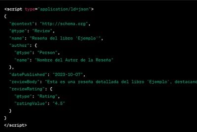 Código de datos estructurados de Schema.org
