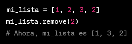 Listas en programacion: ¿Qué son y para que sirven? 10 Eliminar Elementos por Valor
