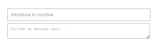 ejemplos usando pseudoelemento placeholder