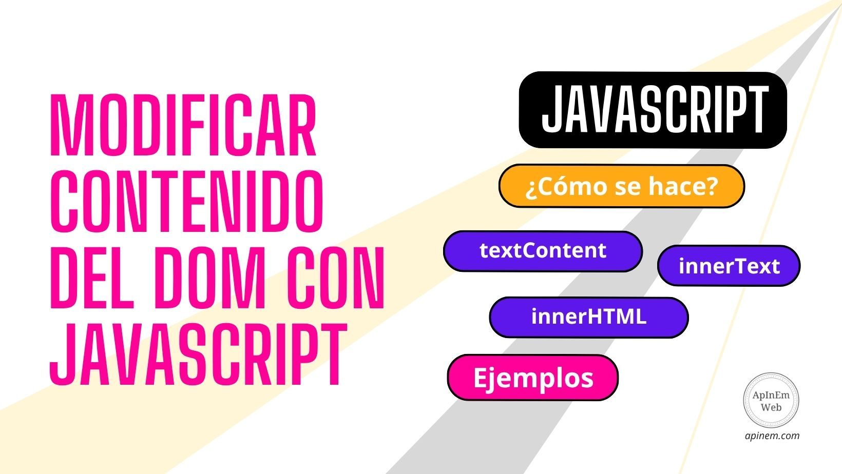 modificar contenido dom javascript