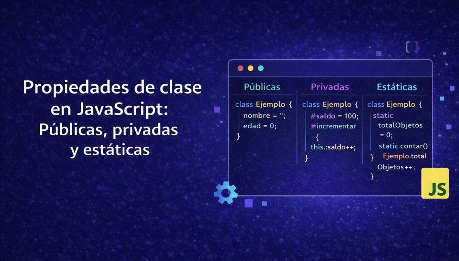Propiedades de clase en JavaScript: Públicas, privadas y estáticas 9 propiedades de clases en javascript publicas privadas y estaticas