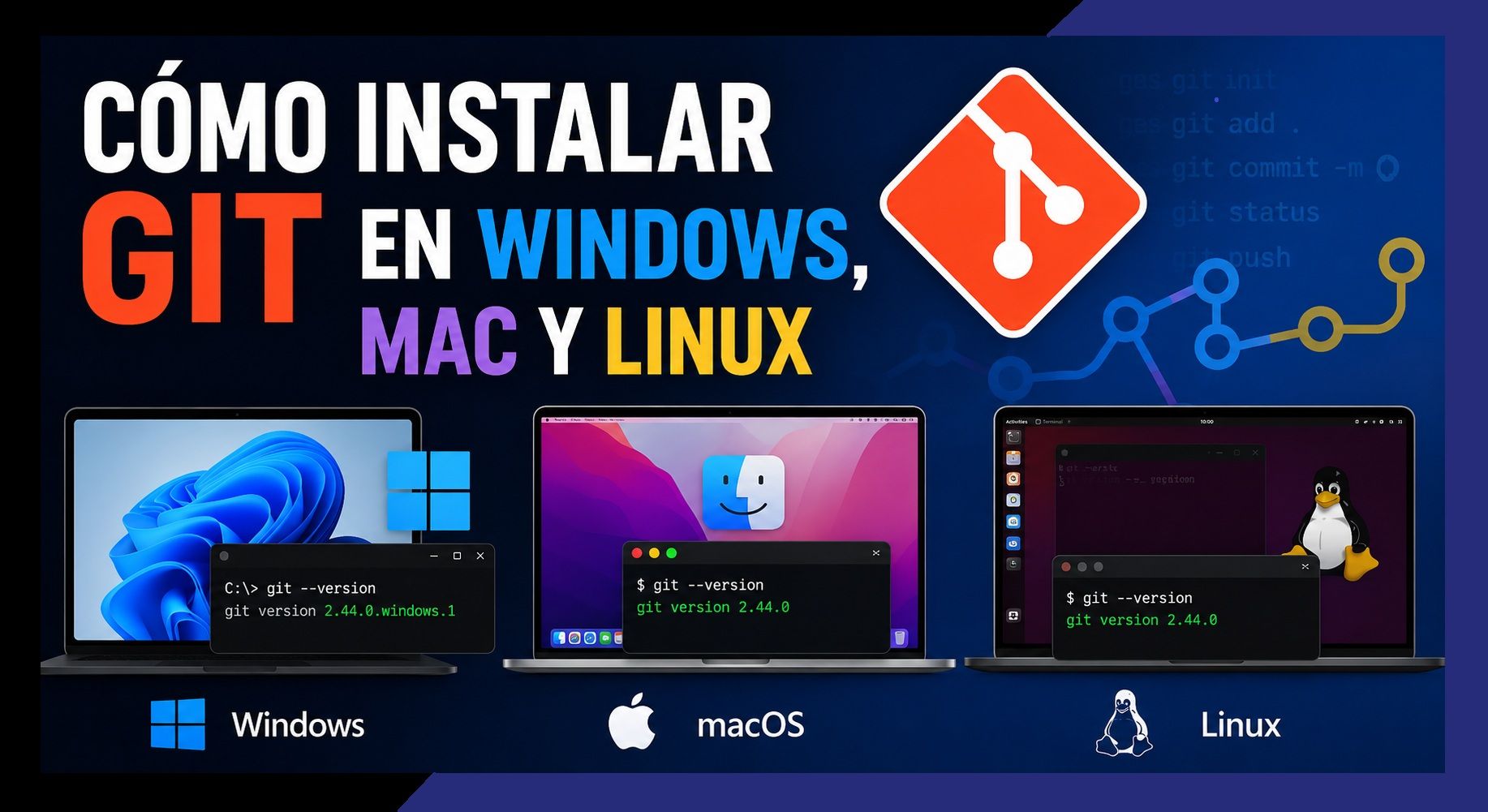 como instalar git en window mas y