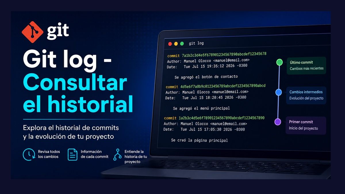 como usar git log para consultar historial