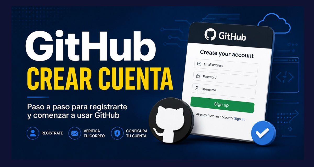 Cómo crear una cuenta en GitHub paso a paso 1 como cree{ar cuenta github paso a paso