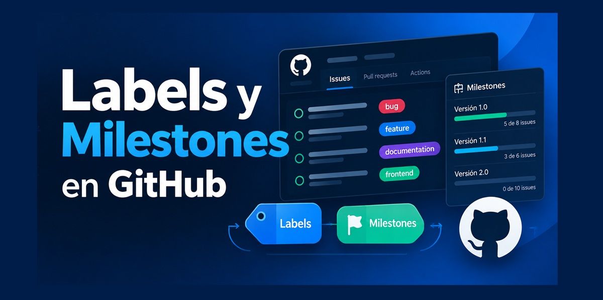 que son y como crear labels y milestones en github